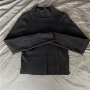 Black turtleneck sweater